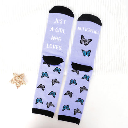 Butterfly Gifts for Women and Girls Cute Funny Butterflies Lovers Themed Accessories Socks Presents Christmas Stocking Stuffers Mothers Day Birthday Galentines Graduation Butterfly Gifts