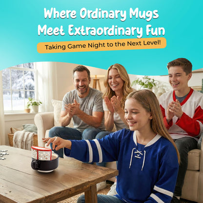 MAX'IS Creations The Hockey Mug with a Net - Sports Hockey Gifts for Boys 8-12 Men Girls Mom Game Gift, Novelty Funny Coffee Mugs, 14oz