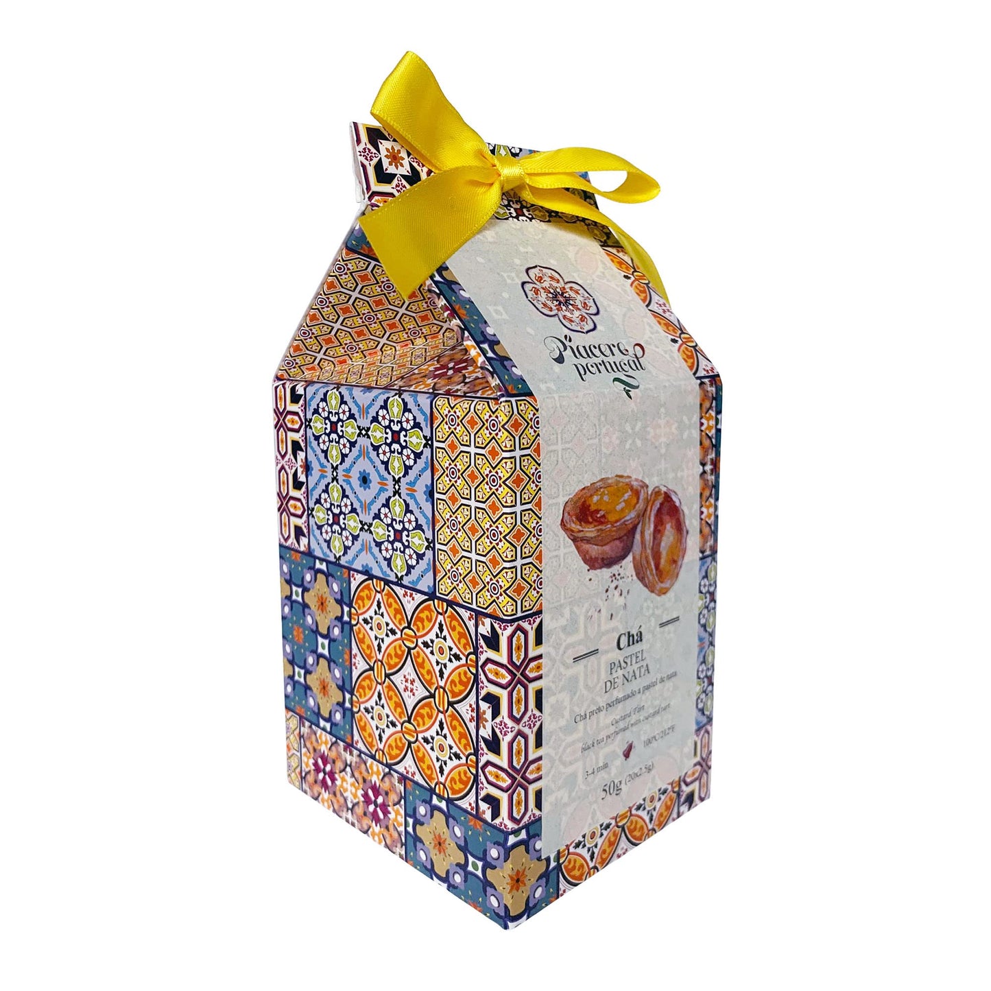 Piacere Portugal Chá - Portuguese Tea - 50g (20 tea bags) (Pastel de Nata (black tea and custard tart))