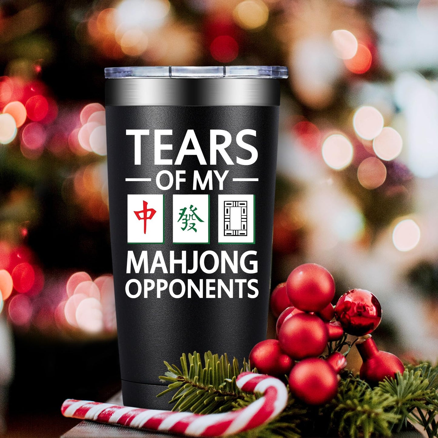 Mahjong Gifts for Women Men - Christmas Brithday Gifts for Mahjong Lovers - Mahjongs Accessories and Gift - 20oz Mahjongs Gift Ideas Tumbler