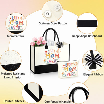 DOGMEM Mom Gifts, Mom Birthday Gift Ideas Basket for Moms Mama Mother from Daughter Son Child, Best Mom Ever Gifts, New Moms Gift