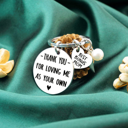Unique Birthday Mothers Day Gifts for Bonus Mom Mother In Law Wedding Engagement Mother's Day Keychain