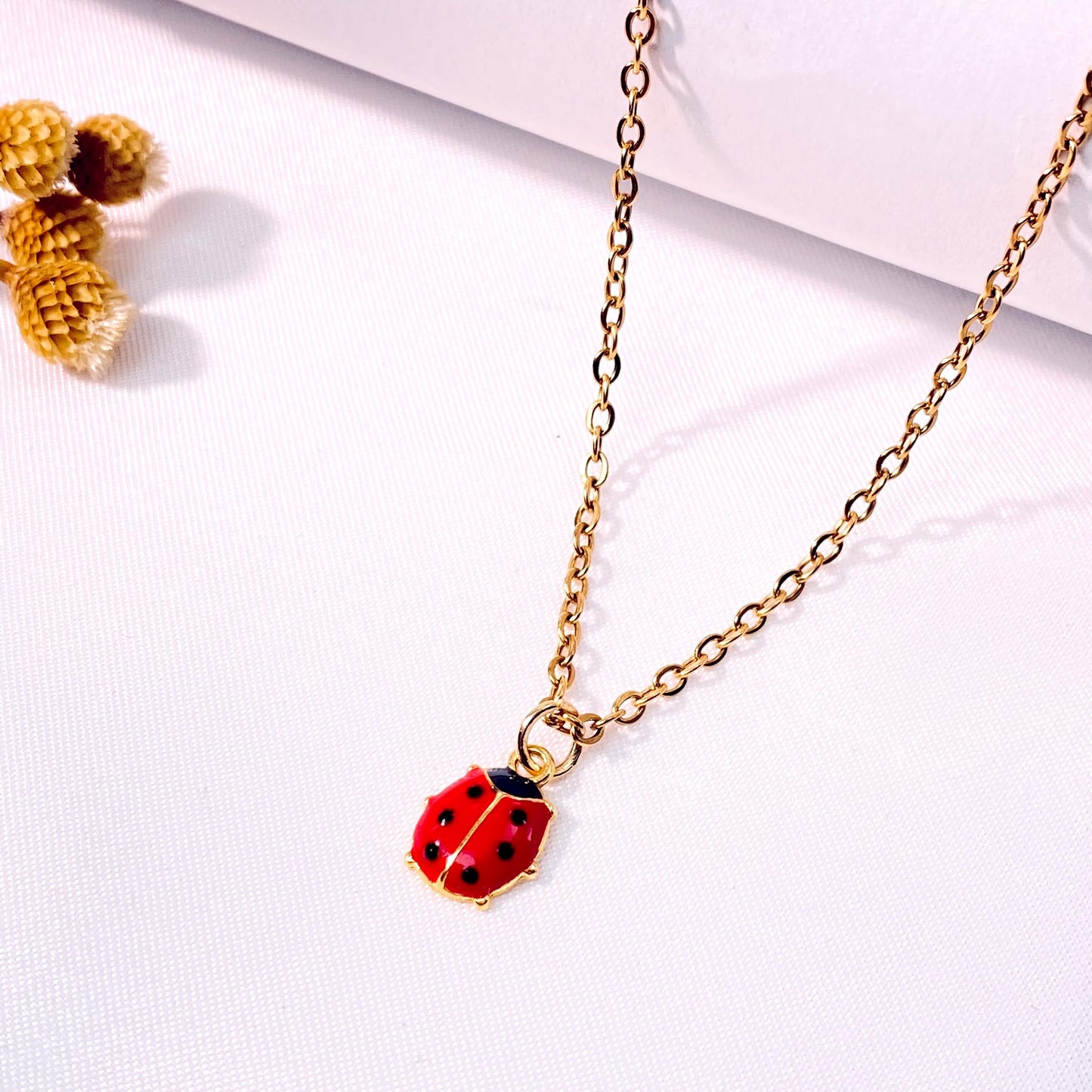 Ladybug Necklace for Women Girls Ladybug Charm Jewelry Ladybug Lover Gifts Ladybug Good Luck Gifts for Mom Daughter Granddaughter Niece Best Friends