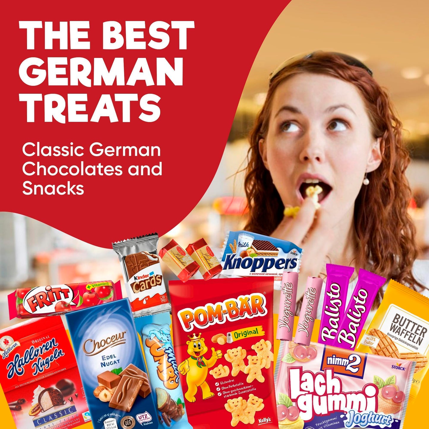 German Snack Box – Authentic German Chocolate & Snacks from Germany - International Snack Box with German Candy & European Treats – Great Gift for Food Lovers