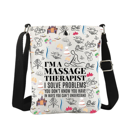 WCGXKO Massage Therapist Appreciation Gift Massage Teacher Student Gift Massage Therapy Graduation Crossbody Body