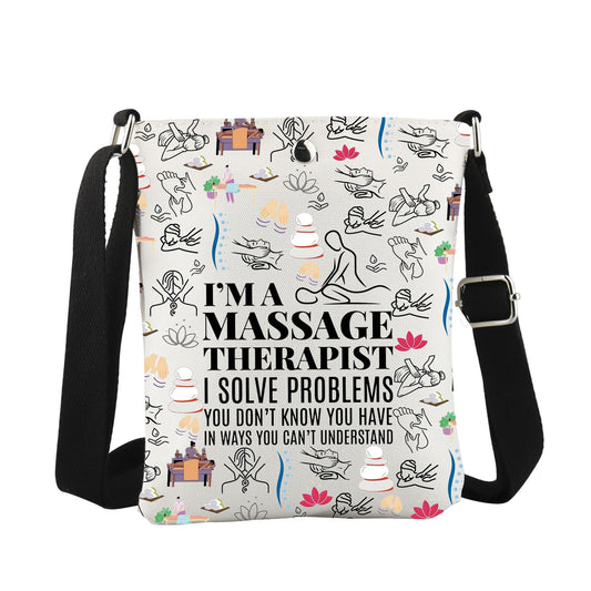 WCGXKO Massage Therapist Appreciation Gift Massage Teacher Student Gift Massage Therapy Graduation Crossbody Body