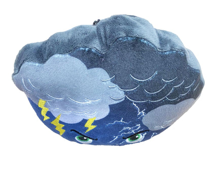 Thunderheads Thunderstorm Plush, Weather-Inspired Educational Soft Collectible with Fact Card for Exploring Earth Science, Gift for Nature Lovers, Storm Chasers, STEM Learning for Families & Friends