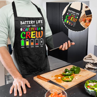 Cafeteria Worker Gifts Adjustable Apron with Pockets, Lunch Lady Hero Appreciation Gifts