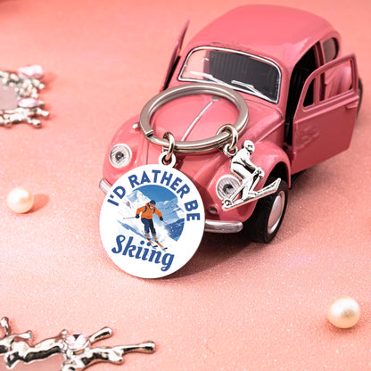Ski Gifts for Men Women Skiing Accessories Keychain Snowboarding Gifts for Men Ski Gear Decor Birthday Christmas Gift for Skiers Skiing Stuff