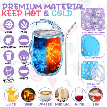 Jingmore 16 Pcs Dental Hygienist Gifts Bulk Include12 oz Teeth Stainless Steel Tumbler Cosmetic Bag Tooth Shape Keychain Tooth Socks Dental Assistant Gifts for Christmas Nurse Graduation Accessories