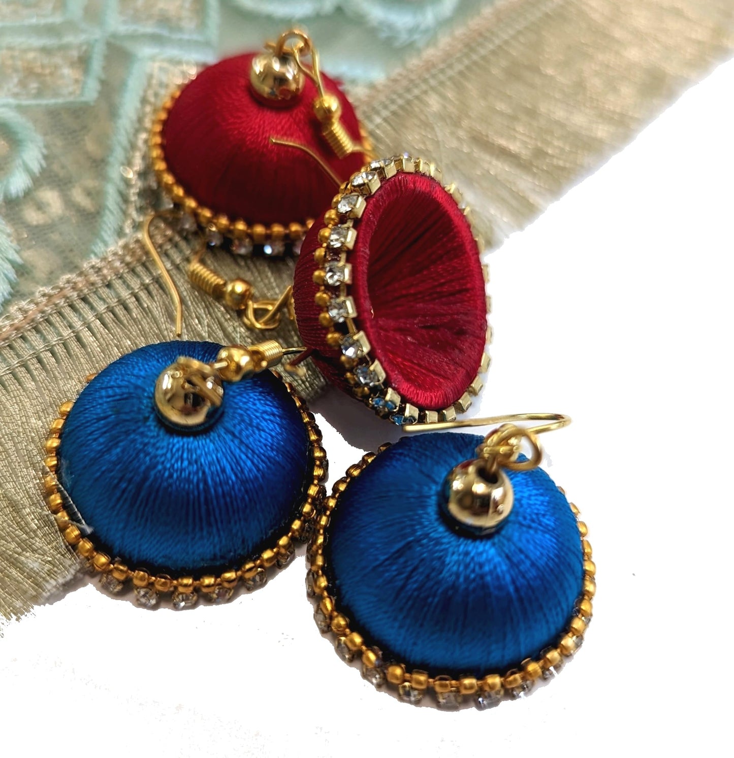 Haldi Kumkum | Jhumka | Set of 10 Ear Rings | Drop EarRings | Return Gift | Give away | HK-DER1