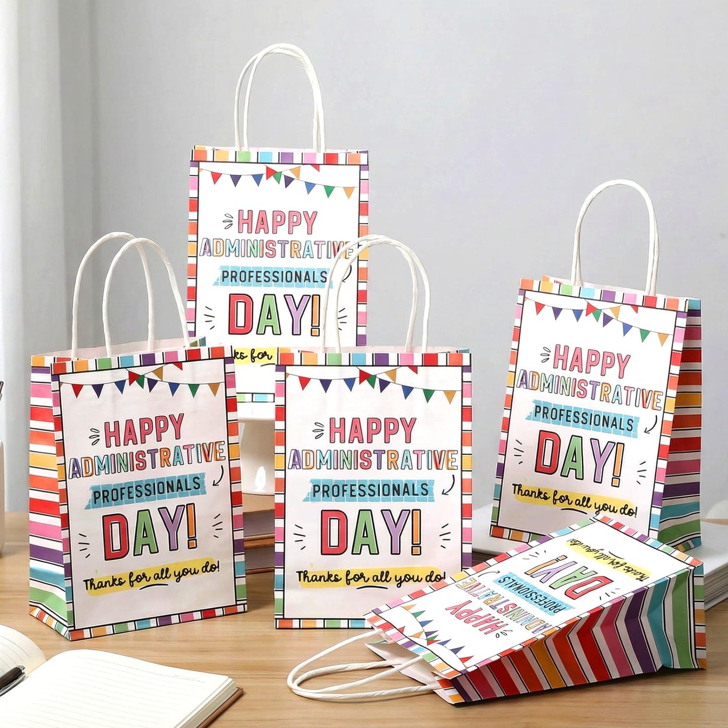 Gilprop 24 Pcs Administrative Professional Day Gifts Admin Assistant Appreciation Gifts Bags Secretary Thank You Party Favors Bags for Women Office Secretary Employee Coworker Birthday Retirement