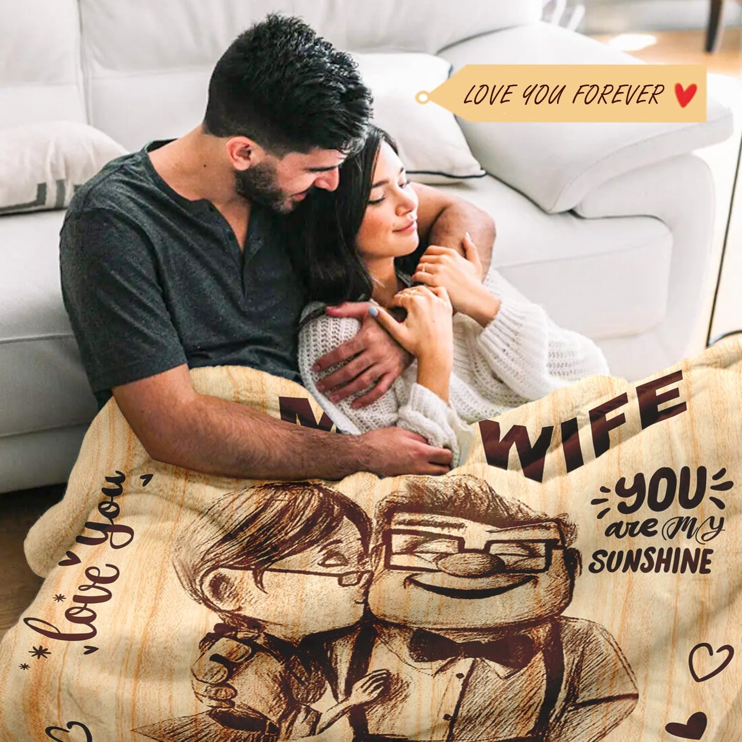 Birthday Gifts for Wife from Husband - Romantic Anniversary Birthday Gifts for Women - Wife Birthday Gift Ideas - Christmas Valentines Mothers Day I Love You Gift for Her - To My Wife Blanket 50"x60"