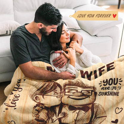 Birthday Gifts for Wife from Husband - Romantic Anniversary Birthday Gifts for Women - Wife Birthday Gift Ideas - Christmas Valentines Mothers Day I Love You Gift for Her - To My Wife Blanket 50"x60"
