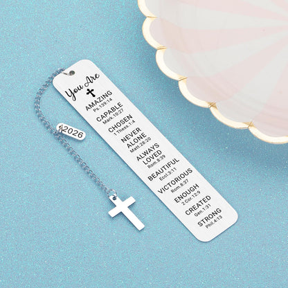 Baptism Gifts for Teen Girls Teenage First Communion Gifts for Girls Teens Boys Religious Christian Confirmation Gifts Bookmark for Women Girls Graduation Birthday Gifts Stocking Stuffers for Teen Boy