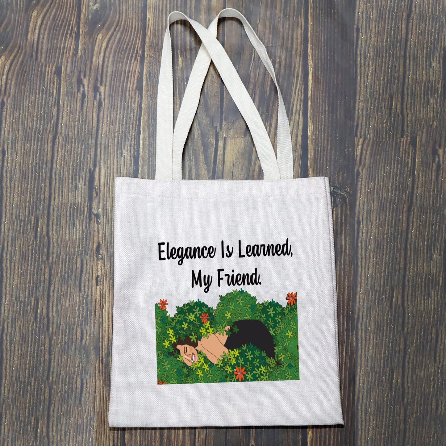 BLUPARK RHONY Inspired Shopping Bag Elegance Is Learned Tote Bag Real Housewife Gift