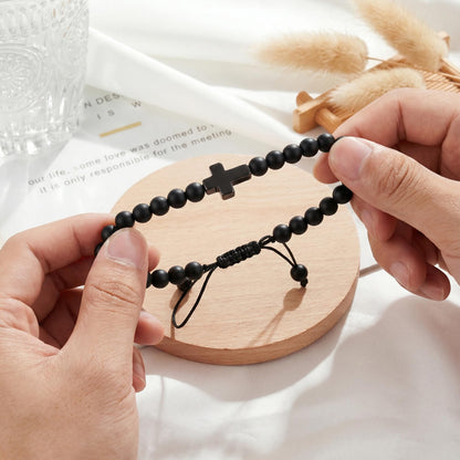 Tarsus Cross Bracelet for Men Teens, Cross Jewelry Christian Gifts for Easter, Christmas, Birthday, Valentines Day ...