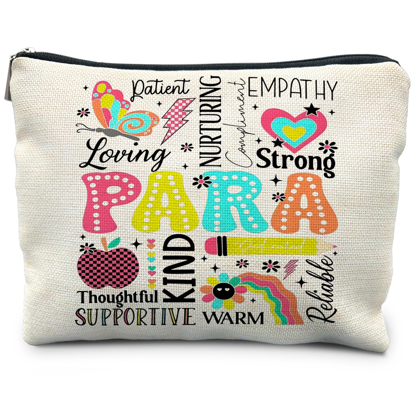 Paraprofessional Appreciation Gifts, Paraprofessional Makeup Bag, Paraprofessional Makeup Cosmetic Pouch