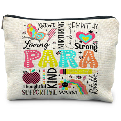 Paraprofessional Appreciation Gifts, Paraprofessional Makeup Bag, Paraprofessional Makeup Cosmetic Pouch