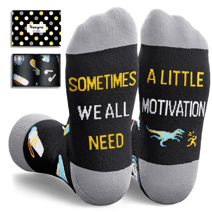 HAPPYPOP Women Men Sports Gifts - Basketball Runner Hiker Softball Skateboarder Socks
