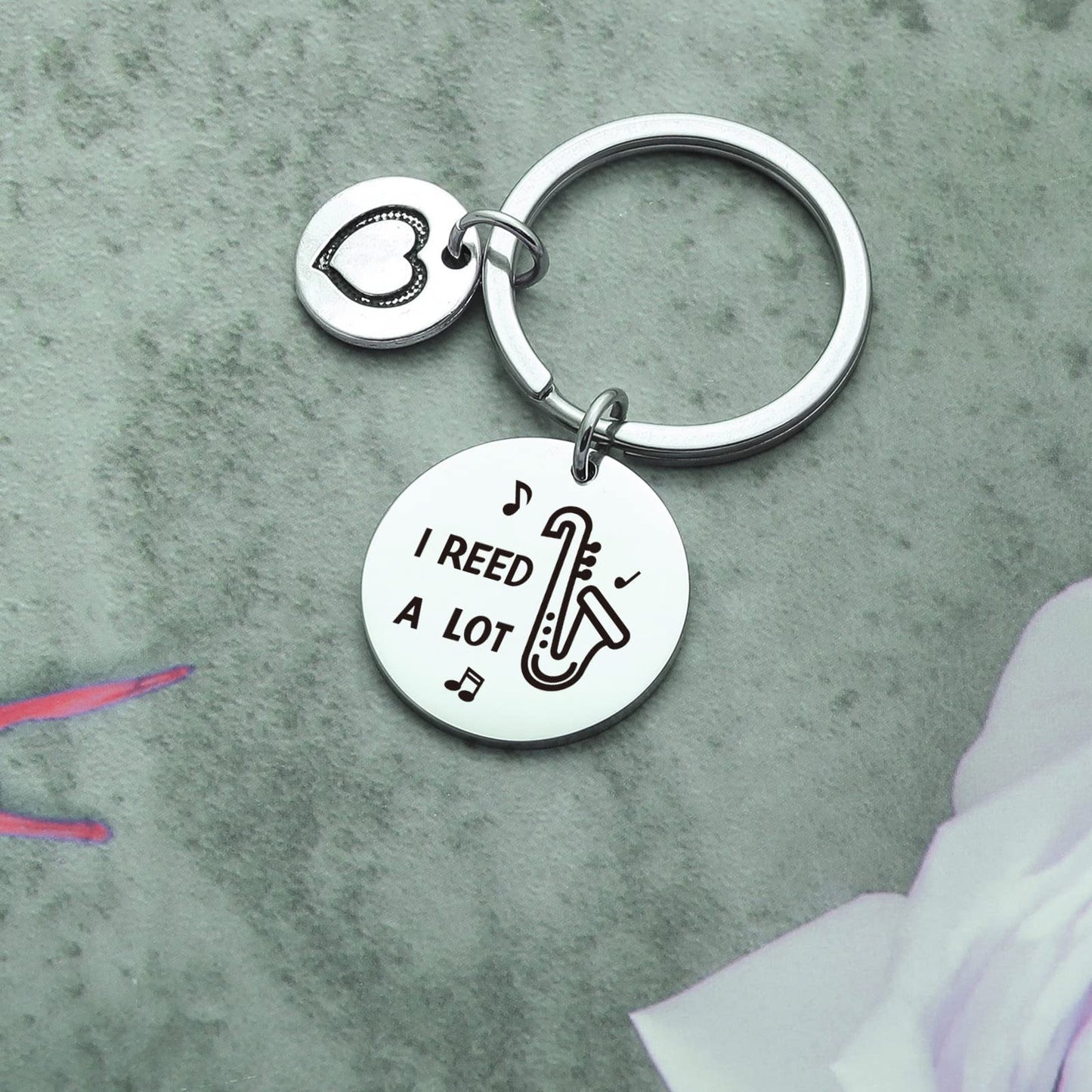 Saxophone Keyring Jazz Music Lover Keychain Best Friend Keychain Musician Keyring Sister Gift