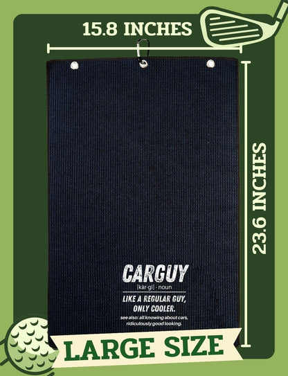 Car Guy Gifts, Gifts for Car Guys - 40 x 60cm Microfiber Golf Towel for Golf-Bags for Birthday, Christmas, Father's Day