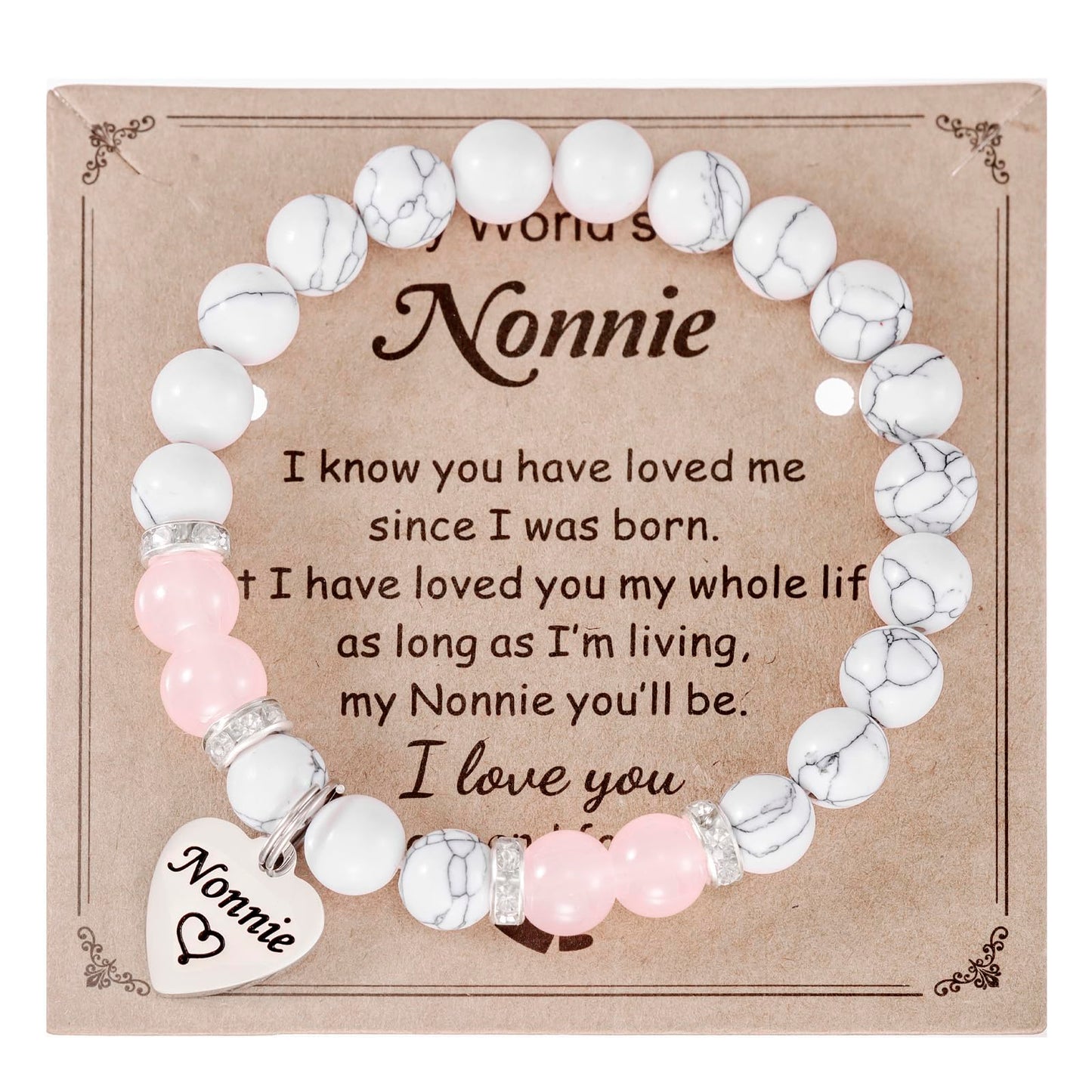 HUTIMY Nonnie Gift for Women from Grandkids Grandma Birthday Mothers Day Best Nonnie Bracelet