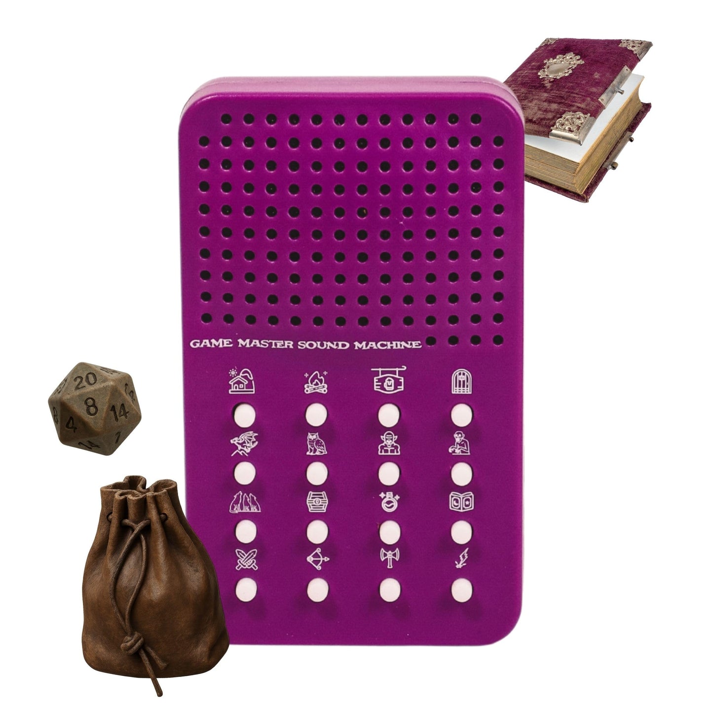 Game Master Noisemaker with 16 Sounds, Fantasy Sound Machine - RPG Effects for Tabletop Gaming - Gift for Immersive Questing – Unique for Players Accessories (Dungeons & Dragons, DND, D&D Compatible)