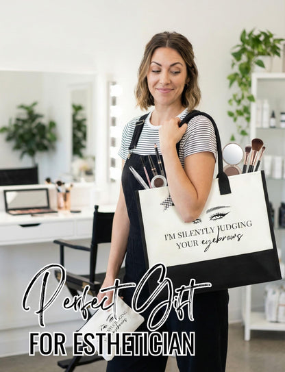 InnoBeta Esthetician Gifts for Women, Aesthetician Tote Bag with Top Zipper Closure and Shoulder Strap for Birthday, Christmas and Every Special Occasion
