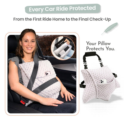 MOYOAMA 4 Pc Hysterectomy Pillow Set – Incl Seatbelt Cushion & 2 Gel Packs for Soothing Relief – After Hysterectomy Recovery Must-Haves, Post-Op C-Section Pillow Gifts, Abdominal Surgery Recovery