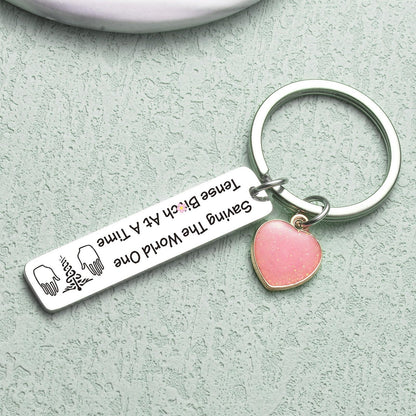 ZNOSVEI Massagist Key Chain - Masseur Gift for Massage Therapist, Student, Physical Therapist - Massage Therapy School, LMT Graduation Key
