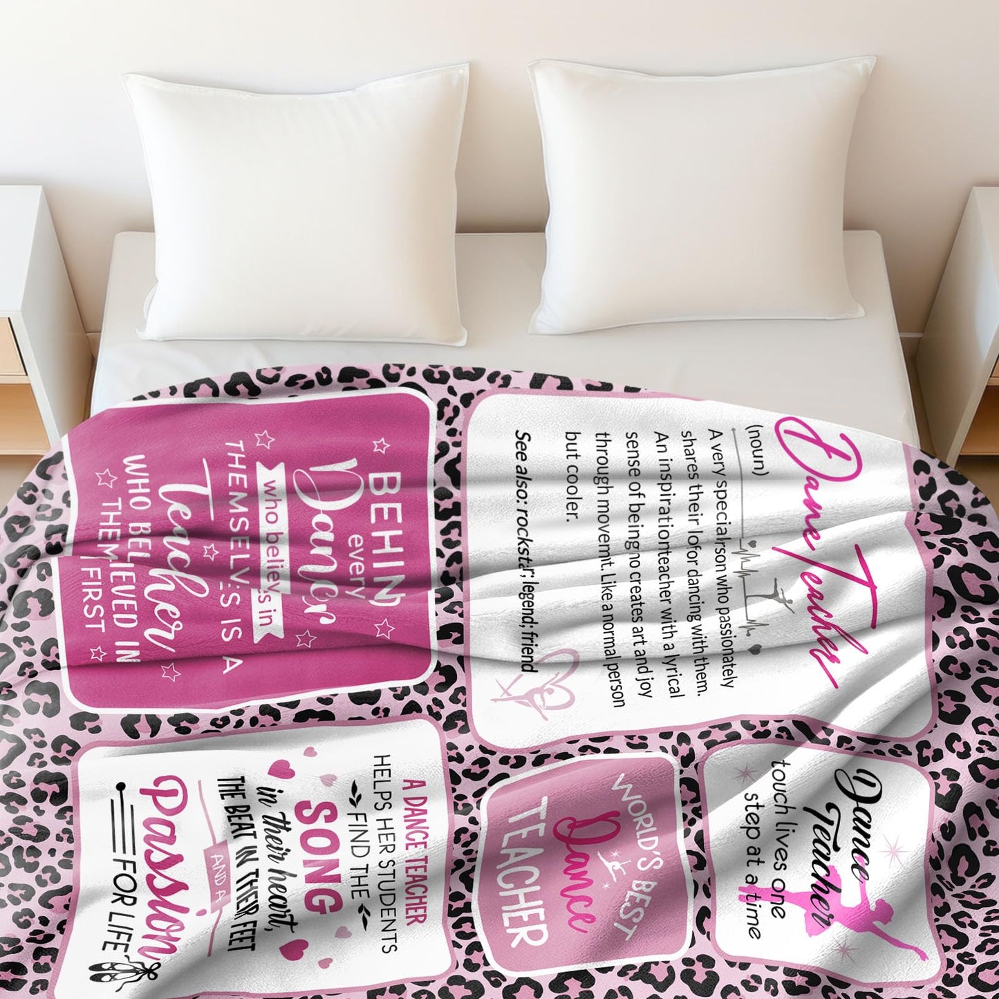 Dance Teacher Gifts for Women, Dance Teacher Appreciation Gifts from Student, Gift for Dances Teachers, Best Gift Ideas for Dances Teachers Blanket 50"X60"