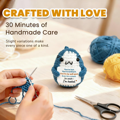 Funny Romantic Shark Gifts for Boyfriend Girlfriend, Cute Anniversary Valentine’s Day Birthday Present, Unique Love Gift for Her Him Husband Wife Couples