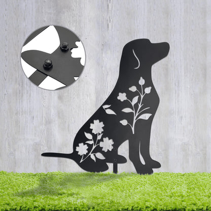 Labrador Retriever Garden Stake - Durable Outdoor Dog Statue for Lawn Décor