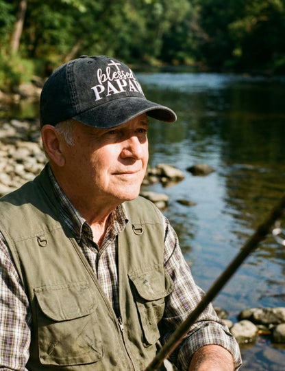 InnoBeta Blessed Papaw Gifts Hat for Men, Papaw Gifts for Christmas, Birthday, Adjustable Embroidered Baseball Cap