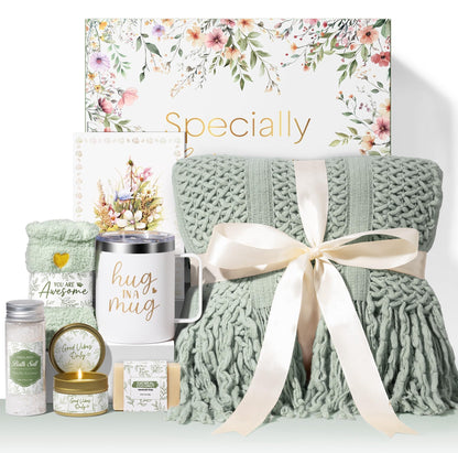 Self Care Gifts for Women Get Well Soon Gifts, Birthday Gifts for Women Care Package, Sympathy Gift Baskets Spa Gifts Set, Christmas Thinking of You Inspirational Gifts for Mom Her Friend Sister Wife