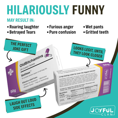 Joke Prank Pill Box with Jelly Beans Candy - Unique Funny Female Gag Gift Ideas for Women, 30th, 40th, 50th, 60th Birthday Gifts for Sister, Mom, Wife, Girlfriend, Grandma, Coworker