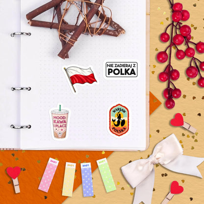 100Pcs Poland Stickers for Luggage, for Water Bottle, Polish Flag Stickers Small- Poland Party Supplies, Polish Gifts - Gift for Women & Men
