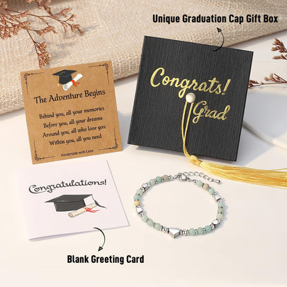 TONY & SANDY 2026 Graduation Gifts for Her, Graduation Bracelets for Women Girls Middle High School College Graduates