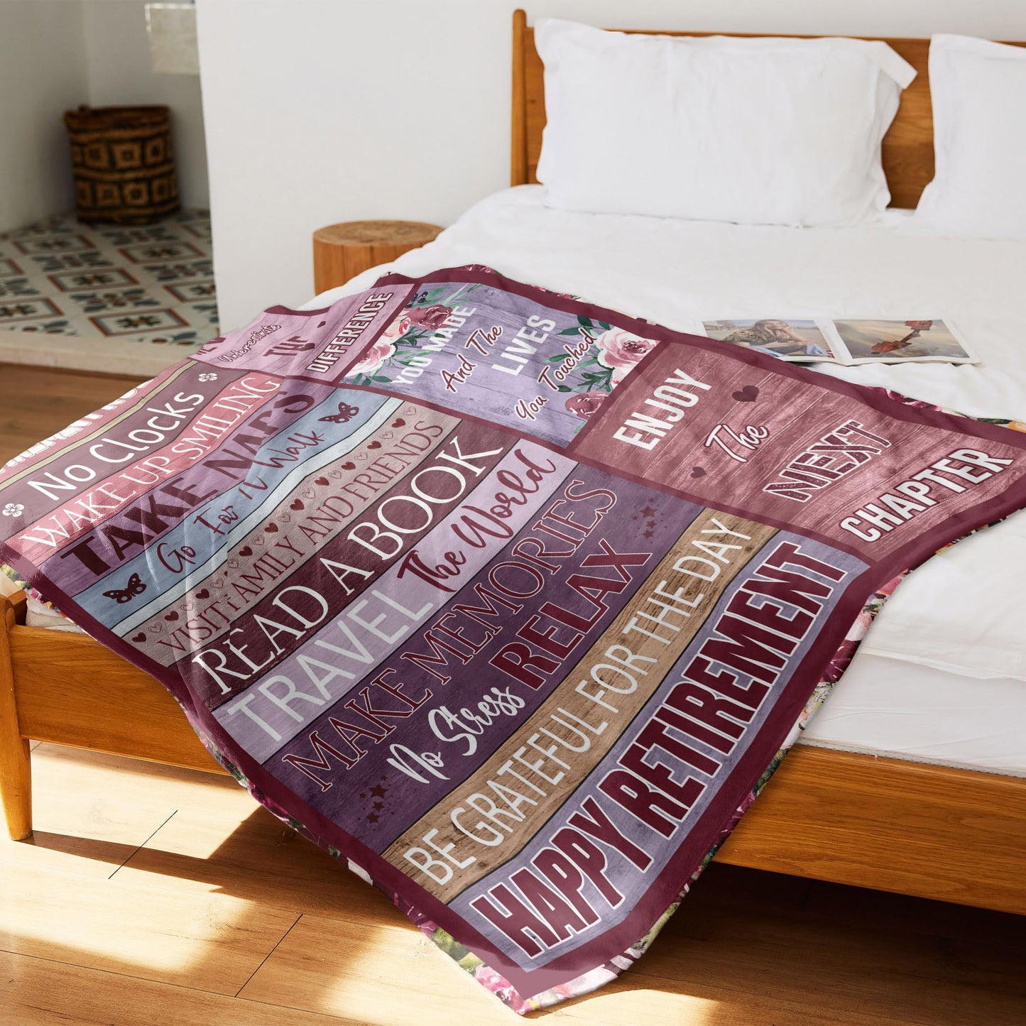 Retirement Gift for Woman, Best Retired Gifts for Women/Men 2026, Retire Gift Ideas, Funny Presents for Retirement Coworker/Teacher/Nurse/Mom, Soft Blanket 60x50in