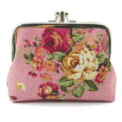 Cute Floral Buckle Coin Purses Vintage Pouch Kiss-lock Change Purse Wallets…