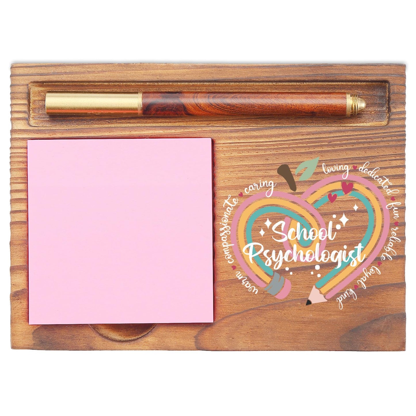 School Psychologist Sticky Note Holder, Inspirational Gift for School Counselors, Educational Desk Organizer for Psychologists, Teacher Appreciation Gift EDP186