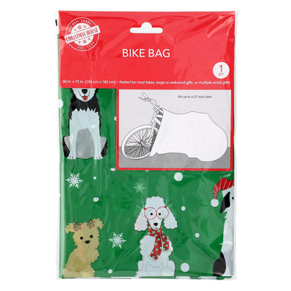 Christmas House Giant Gift Bicycle Bike Bag 60 in. x 72 in. Assorted Qty 1 New