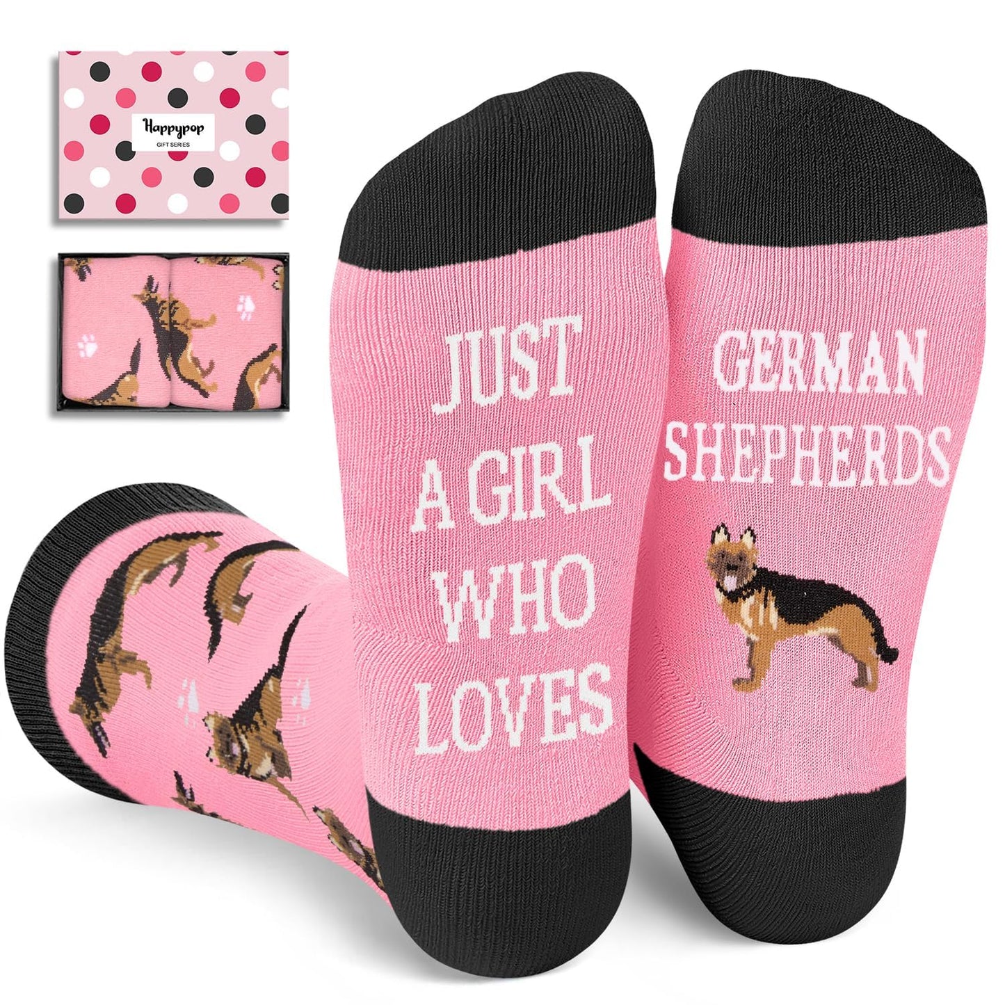 HAPPYPOP Funny Dog Lover Gifts - Husky Chihuahua Socks for Women, Beagle Valentine Gifts