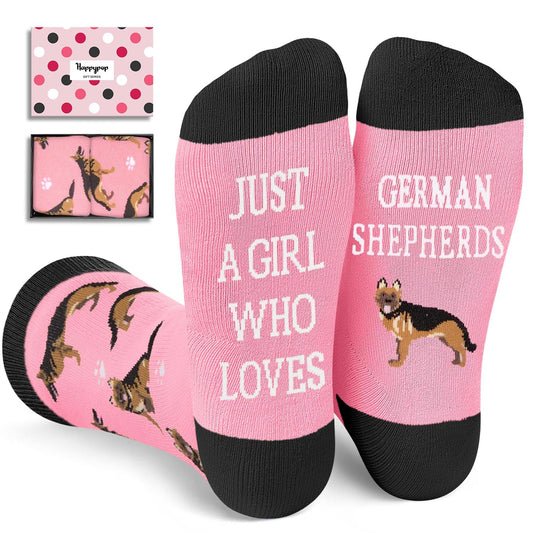 HAPPYPOP Funny Dog Lover Gifts - Husky Chihuahua Socks for Women, Beagle Valentine Gifts
