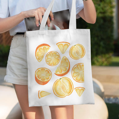 Fruit Tote Bag with Magnetic Buckle-Fruit Themed Seasonal Gifts for Birthday, Mother's Day, Christmas.