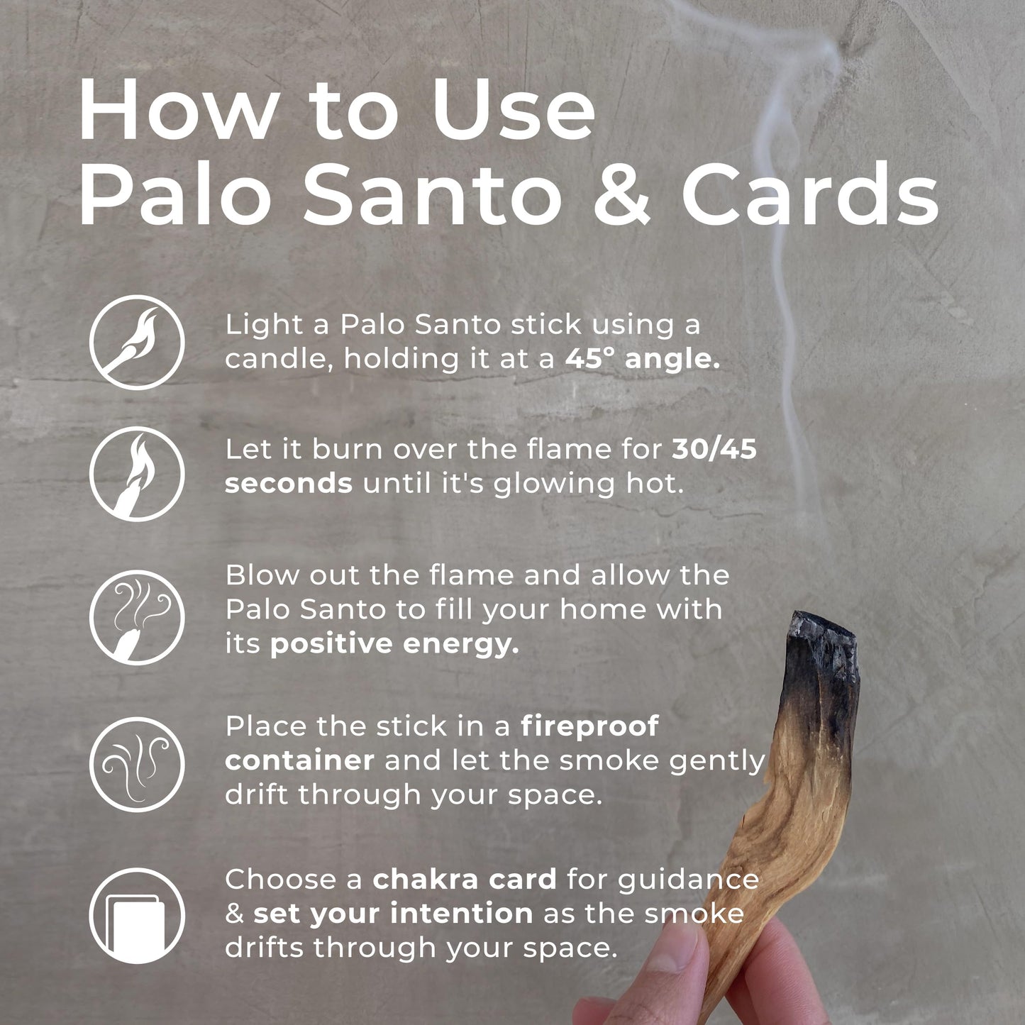 7 Chakra Cards & 5 Palo Santo Sticks Set Spiritual Gift Set for Women Unique Birthday Gift, Meditation Decor, Chakra Healing, Protection Energy, Mindfulness Gifts