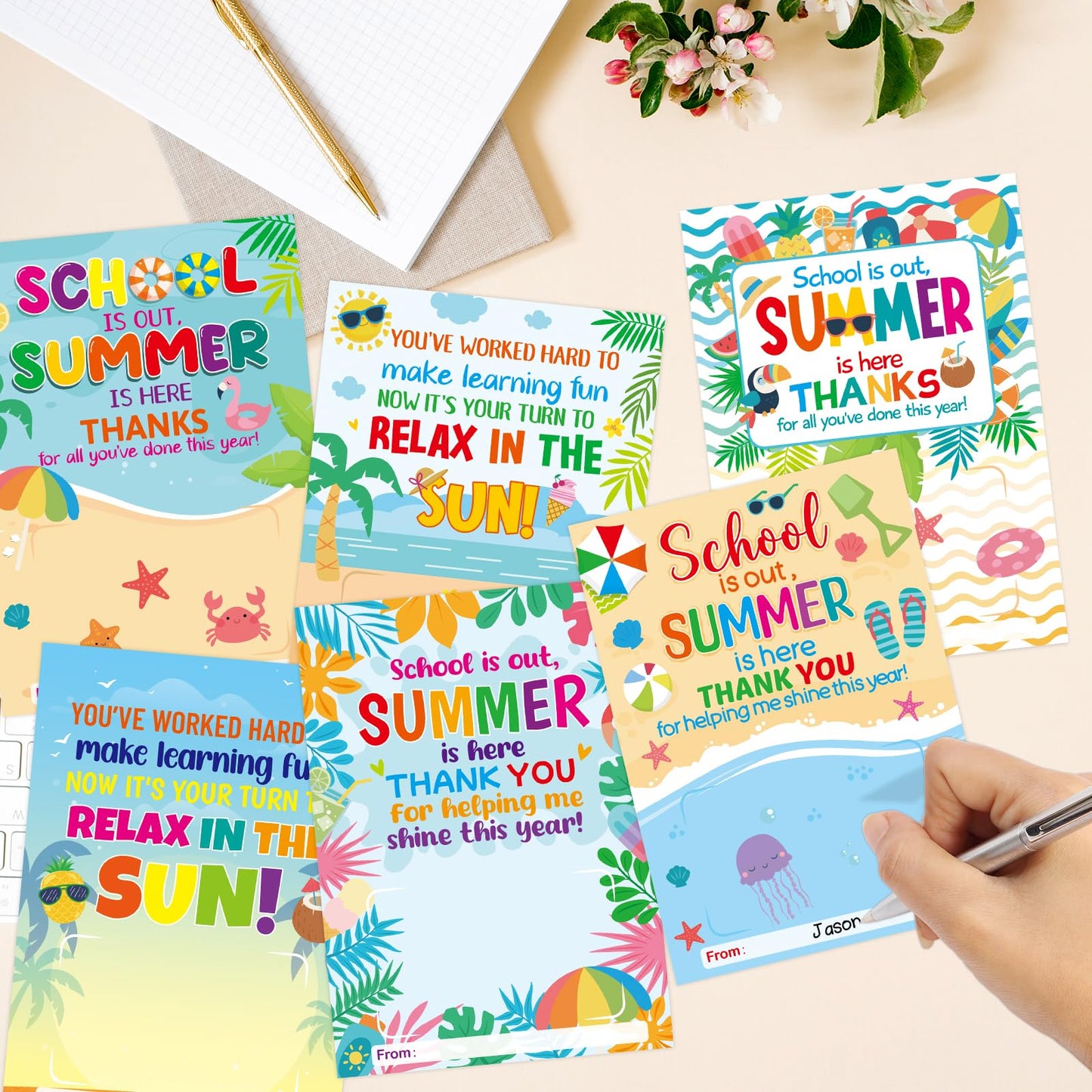 Fancy Land 12 Pcs Teacher Appreciation Gift Card Holders Teacher Appreciation Gifts in Bulk for End of School Year Graduation