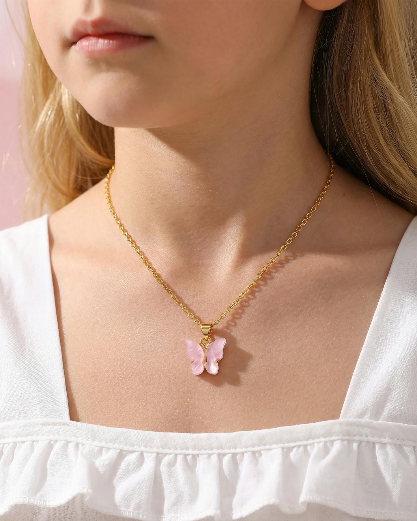 Beautiful Butterfly Necklace – Jewelry for Granddaughter, Daughter, Niece from Mom or Grandma for Birthday, Christmas, Valentines and Graduation