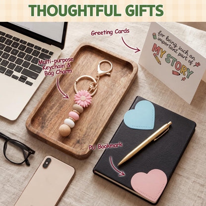 Teacher Appreciation Gifts for Women, Best Teacher Appreciation Funny End of Year Teachers Gift Set from Students, Thank You/Christmas/Birthday Baskets Gifts for Teachers